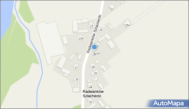 Radwanków Szlachecki, Radwanków Szlachecki, 26, mapa Radwanków Szlachecki