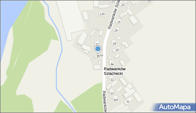 Radwanków Szlachecki, Radwanków Szlachecki, 30, mapa Radwanków Szlachecki