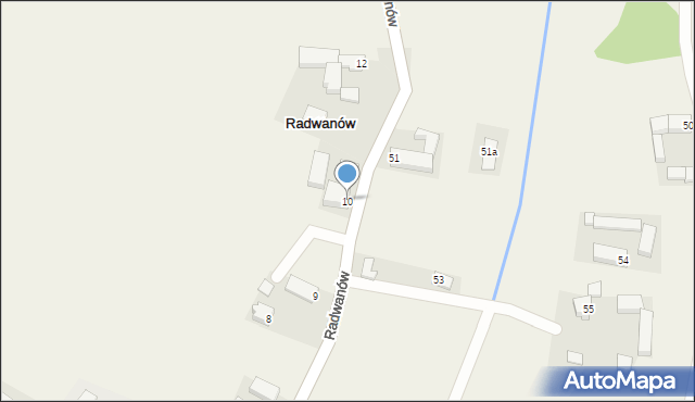 Radwanów, Radwanów, 10, mapa Radwanów