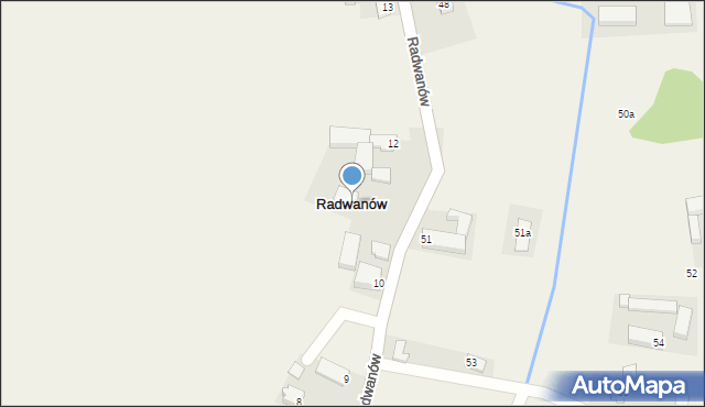 Radwanów, Radwanów, 11, mapa Radwanów