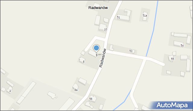 Radwanów, Radwanów, 9, mapa Radwanów