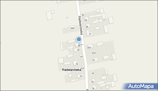 Radwanówka, Radwanówka, 46, mapa Radwanówka