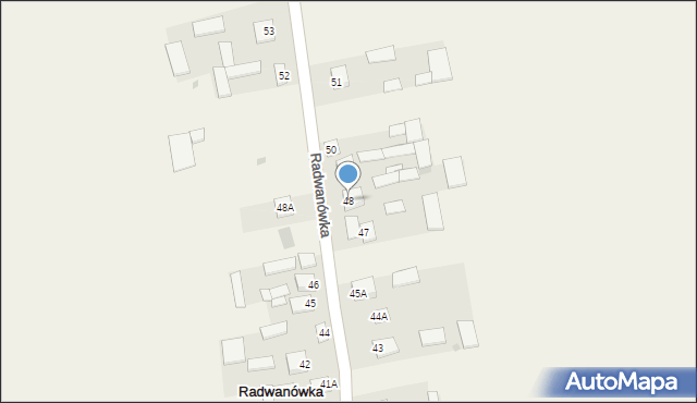 Radwanówka, Radwanówka, 48, mapa Radwanówka