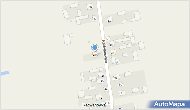 Radwanówka, Radwanówka, 48A, mapa Radwanówka