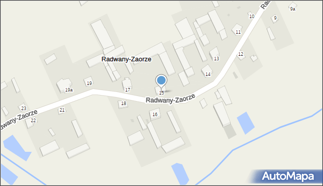 Radwany-Zaorze, Radwany-Zaorze, 15, mapa Radwany-Zaorze