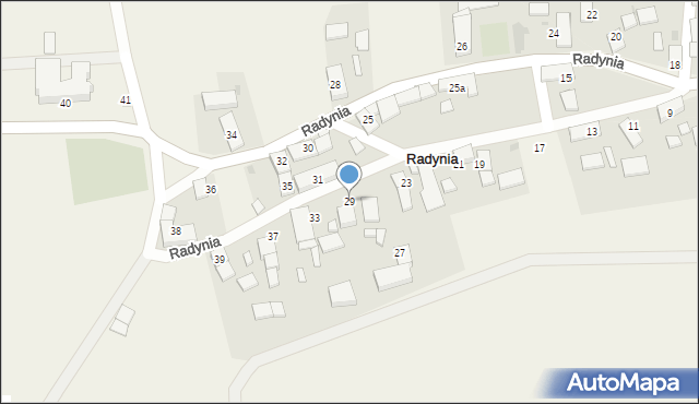 Radynia, Radynia, 29, mapa Radynia