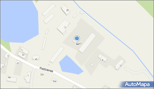 Radzanek, Radzanek, 34b, mapa Radzanek