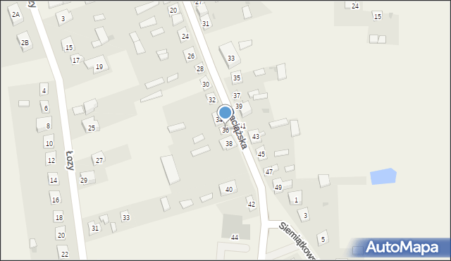 Radzanów, Raciążska, 36, mapa Radzanów