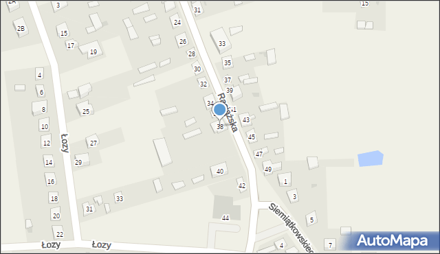 Radzanów, Raciążska, 38, mapa Radzanów