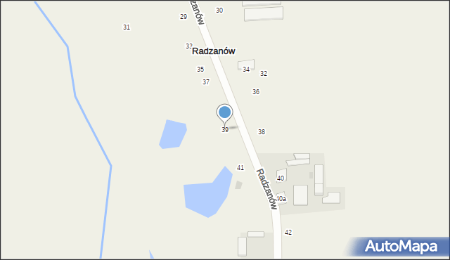 Radzanów, Radzanów, 39, mapa Radzanów