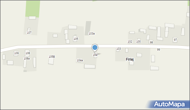 Radzanów, Radzanów, 104, mapa Radzanów