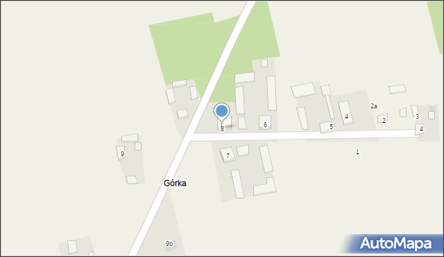 Radzanów, Radzanów, 8, mapa Radzanów