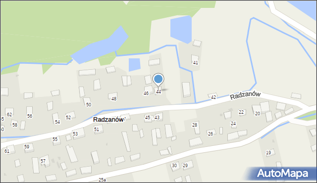 Radzanów, Radzanów, 44, mapa Radzanów