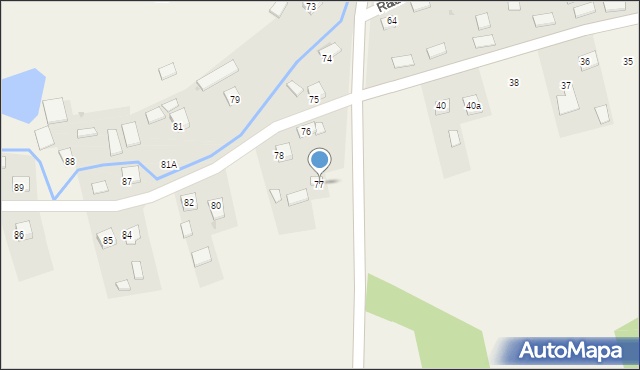 Radzanów, Radzanów, 77, mapa Radzanów