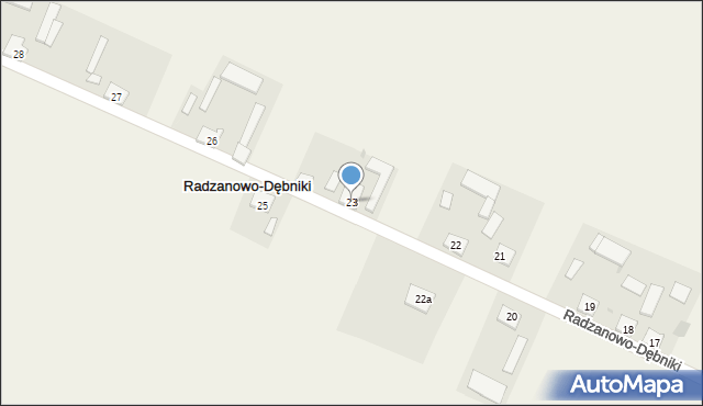 Radzanowo-Dębniki, Radzanowo-Dębniki, 23, mapa Radzanowo-Dębniki