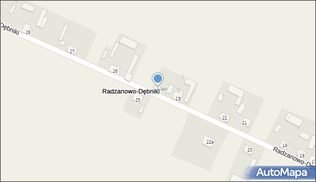 Radzanowo-Dębniki, Radzanowo-Dębniki, 24, mapa Radzanowo-Dębniki