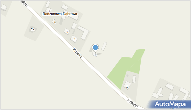Radzanowo-Dębniki, Radzanowo-Dębniki, 3, mapa Radzanowo-Dębniki