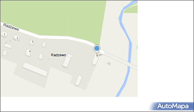 Radzewo, Radzewo, 5, mapa Radzewo