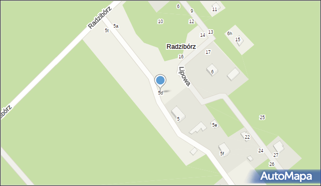 Radzibórz, Radzibórz, 5d, mapa Radzibórz