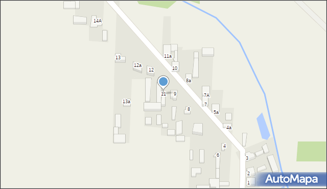 Radzice Duże, Radzice Duże, 11, mapa Radzice Duże