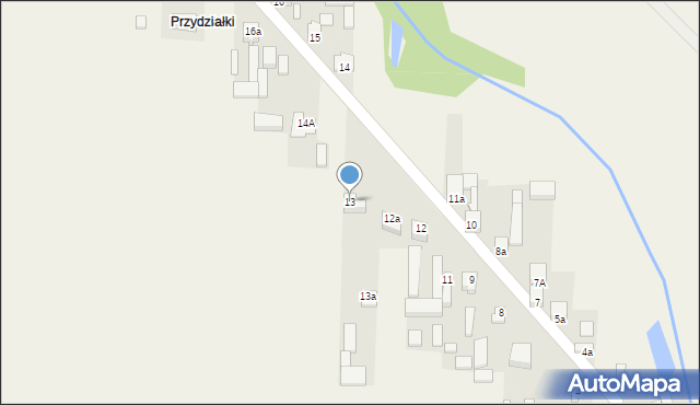 Radzice Duże, Radzice Duże, 13, mapa Radzice Duże