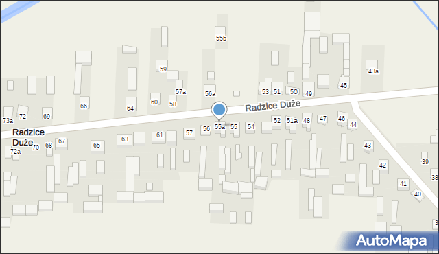 Radzice Duże, Radzice Duże, 55a, mapa Radzice Duże