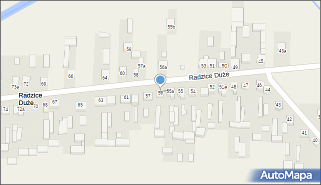 Radzice Duże, Radzice Duże, 56, mapa Radzice Duże