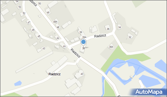 Radzicz, Radzicz, 38, mapa Radzicz