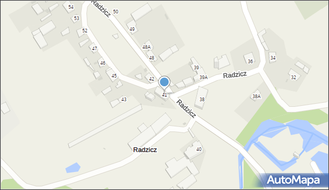 Radzicz, Radzicz, 41, mapa Radzicz