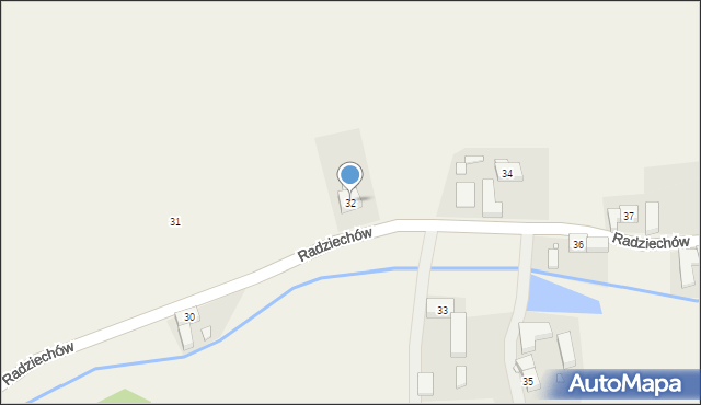 Radziechów, Radziechów, 32, mapa Radziechów