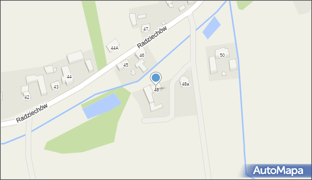 Radziechów, Radziechów, 48, mapa Radziechów