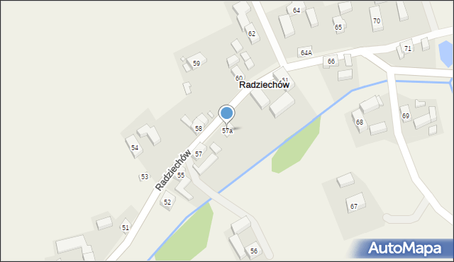 Radziechów, Radziechów, 57a, mapa Radziechów