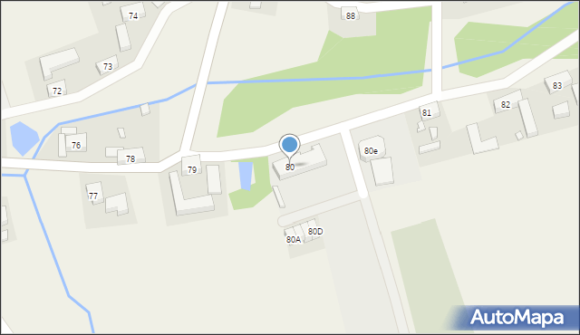 Radziechów, Radziechów, 80, mapa Radziechów