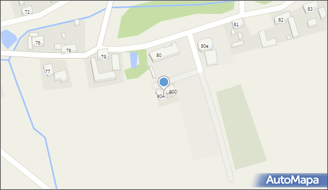 Radziechów, Radziechów, 80B, mapa Radziechów