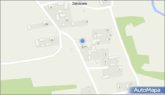 Radzięcin, Radzięcin, 10, mapa Radzięcin