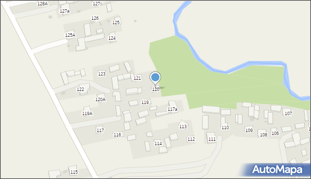 Radzięcin, Radzięcin, 120, mapa Radzięcin