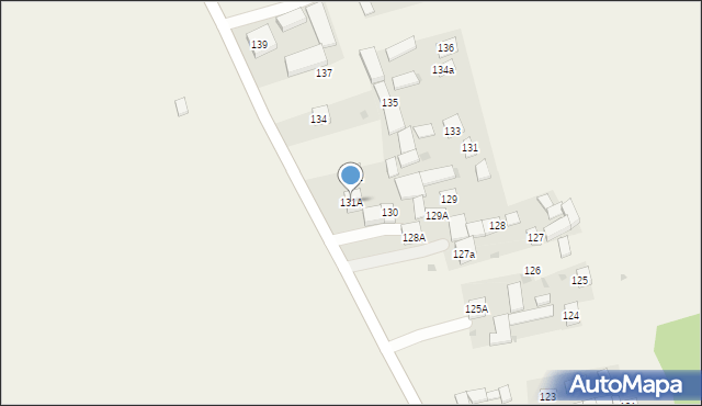 Radzięcin, Radzięcin, 131A, mapa Radzięcin