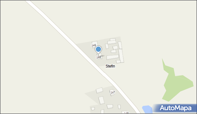 Radzięcin, Radzięcin, 148, mapa Radzięcin