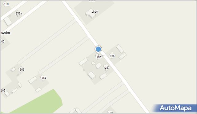 Radzięcin, Radzięcin, 165, mapa Radzięcin