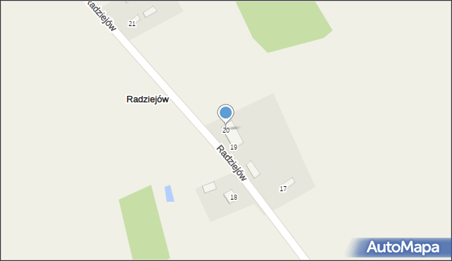 Radziejów, Radziejów, 20, mapa Radziejów