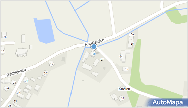 Radziemice, Radziemice, 18, mapa Radziemice