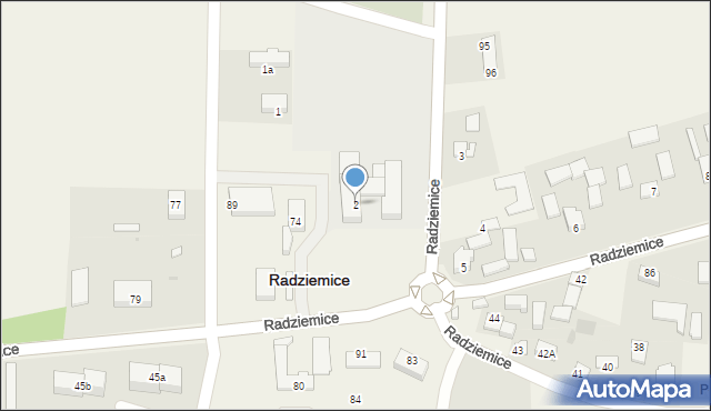 Radziemice, Radziemice, 2, mapa Radziemice