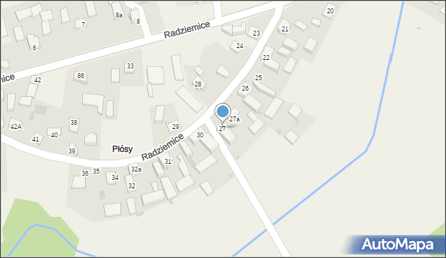 Radziemice, Radziemice, 27, mapa Radziemice
