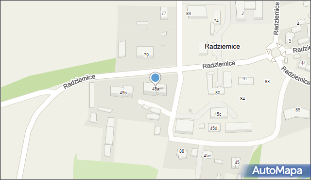 Radziemice, Radziemice, 45a, mapa Radziemice