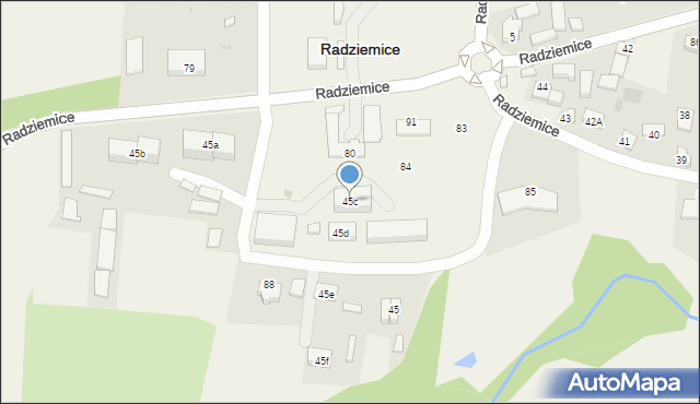 Radziemice, Radziemice, 45c, mapa Radziemice