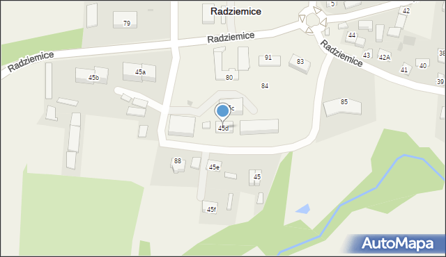 Radziemice, Radziemice, 45d, mapa Radziemice