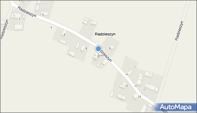 Radzieszyn, Radzieszyn, 10, mapa Radzieszyn