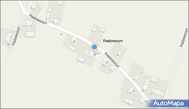 Radzieszyn, Radzieszyn, 8, mapa Radzieszyn