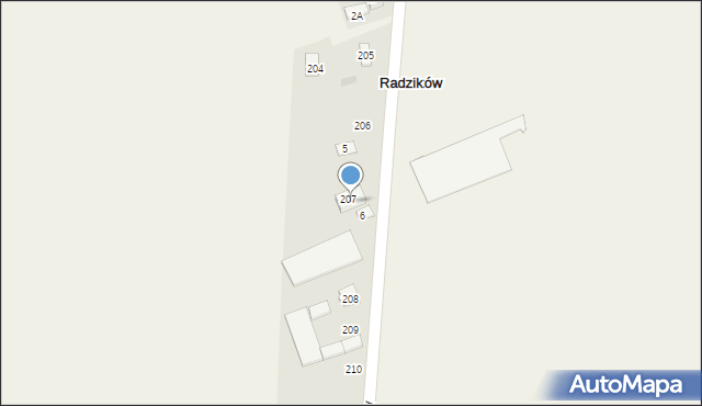 Radzików, Radzików, 4a, mapa Radzików