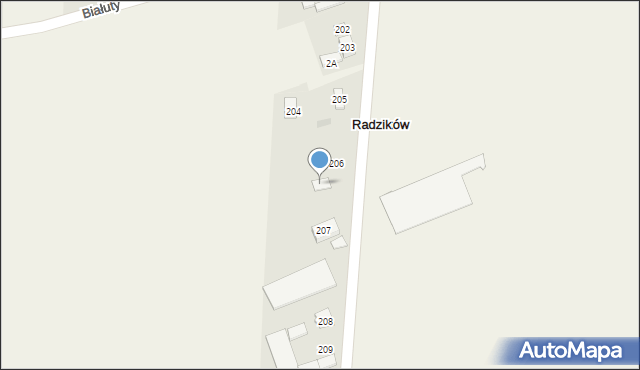 Radzików, Radzików, 5, mapa Radzików